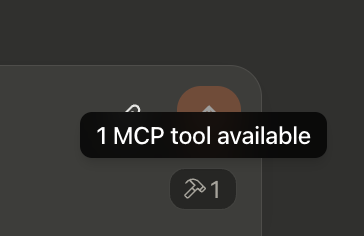 Claude Desktop UI showing MCP tool