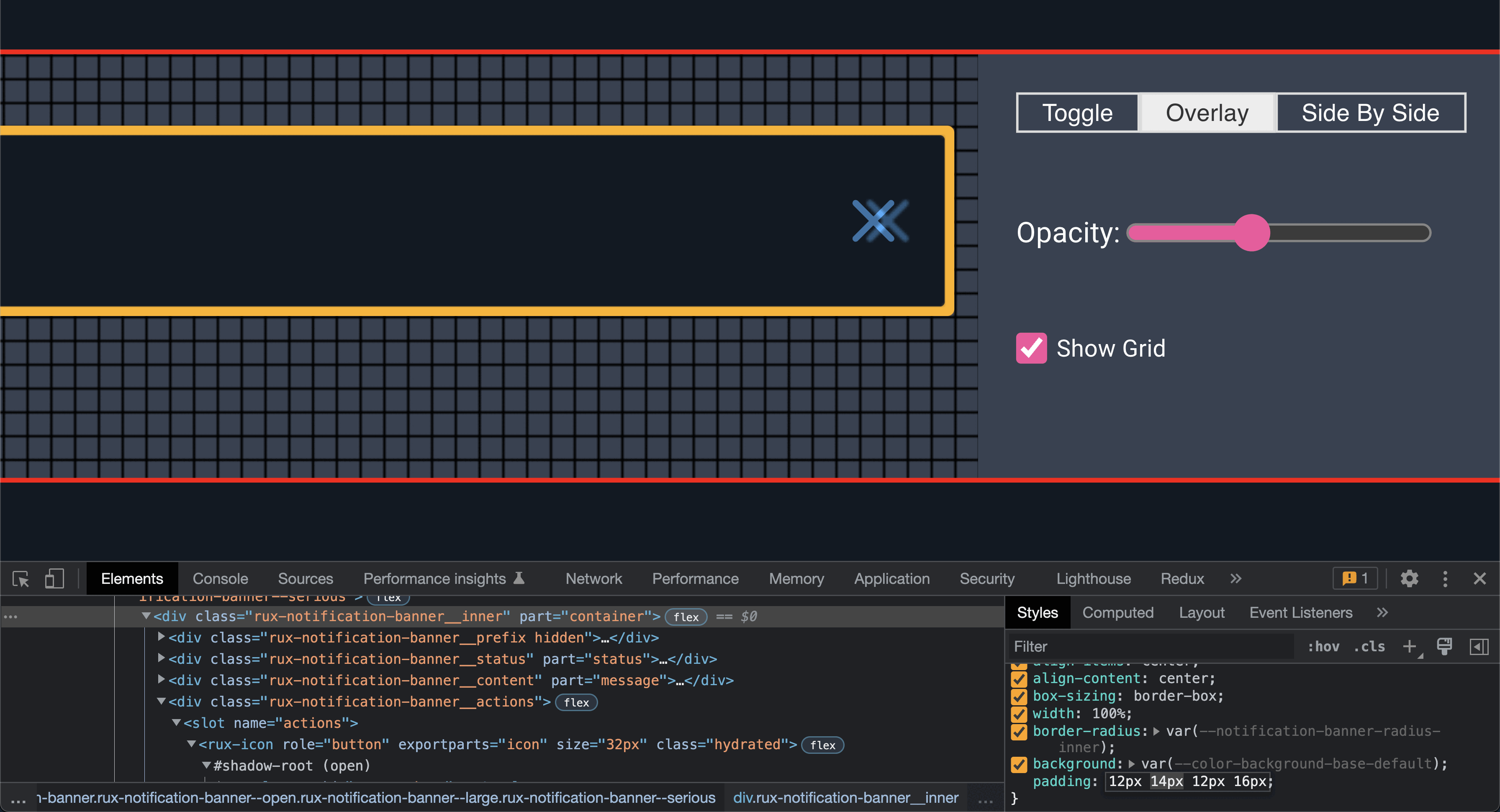 Screenshot of ftl-holster in Overlay Mode